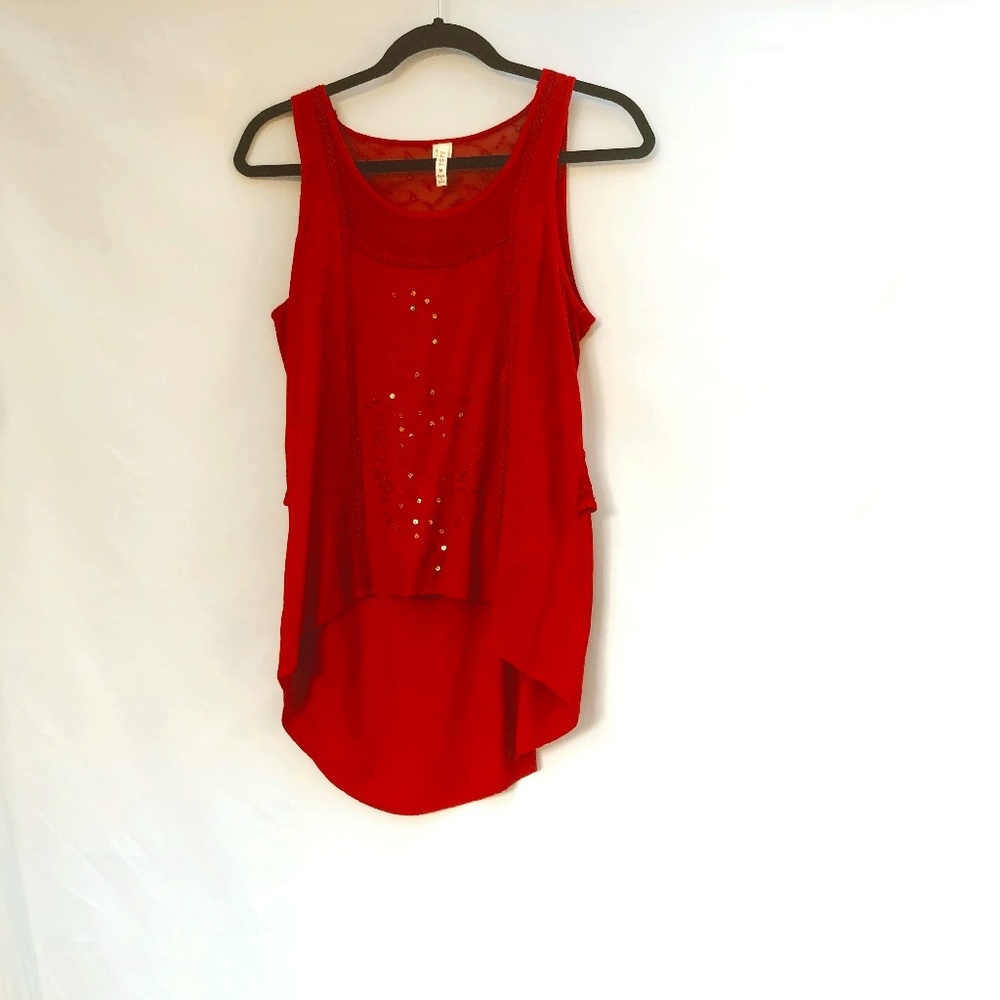****SOLD****Raga Red Tank Top
